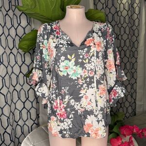 🩶 Lauren Conrad Floral Top 🩶